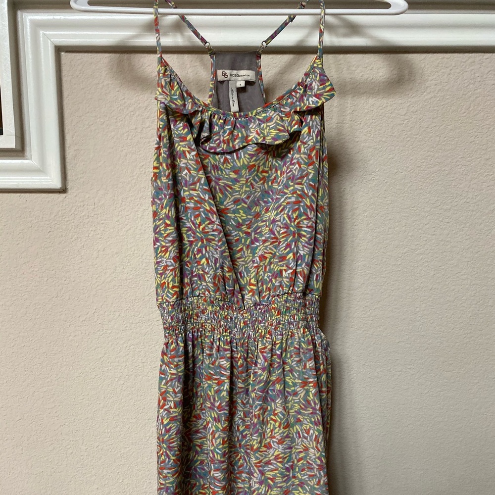 Halter top casual dress with pockets